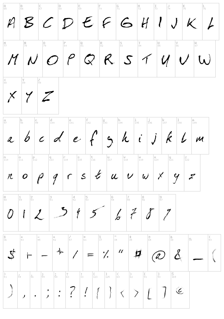 Isa Por Es Homou font map